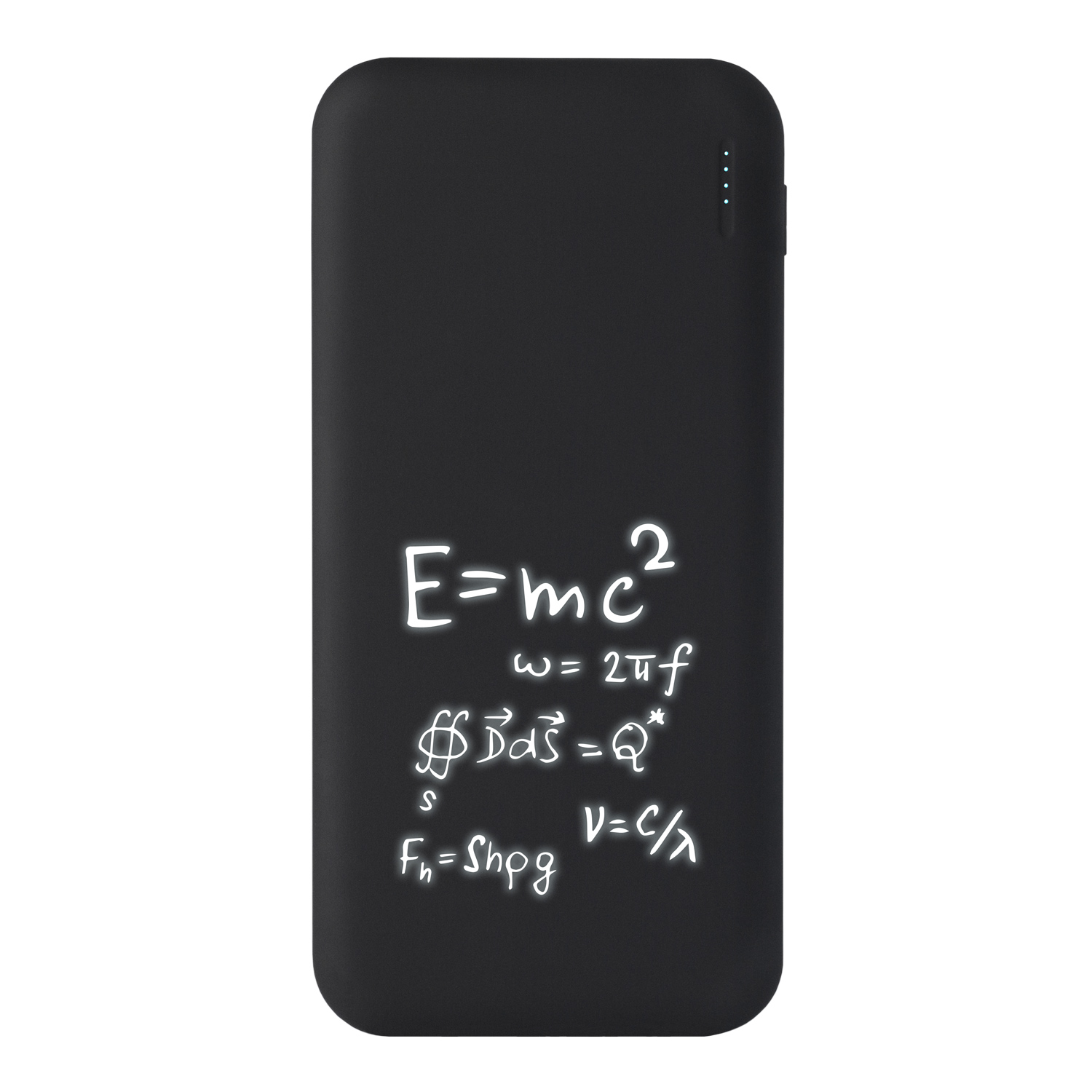 Внешний аккумулятор с подсветкой Люче (Luce) 10000 mAh, черный