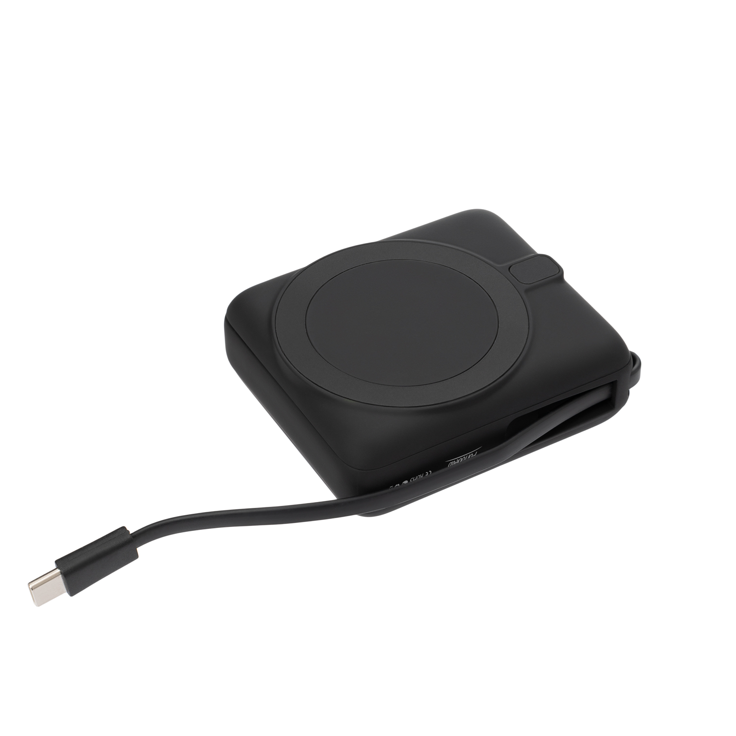 Внешний аккумулятор с подсветкой Риттер PD (Ritter PD) 10000mAh с функцией беспроводной зарядки 15W, черный