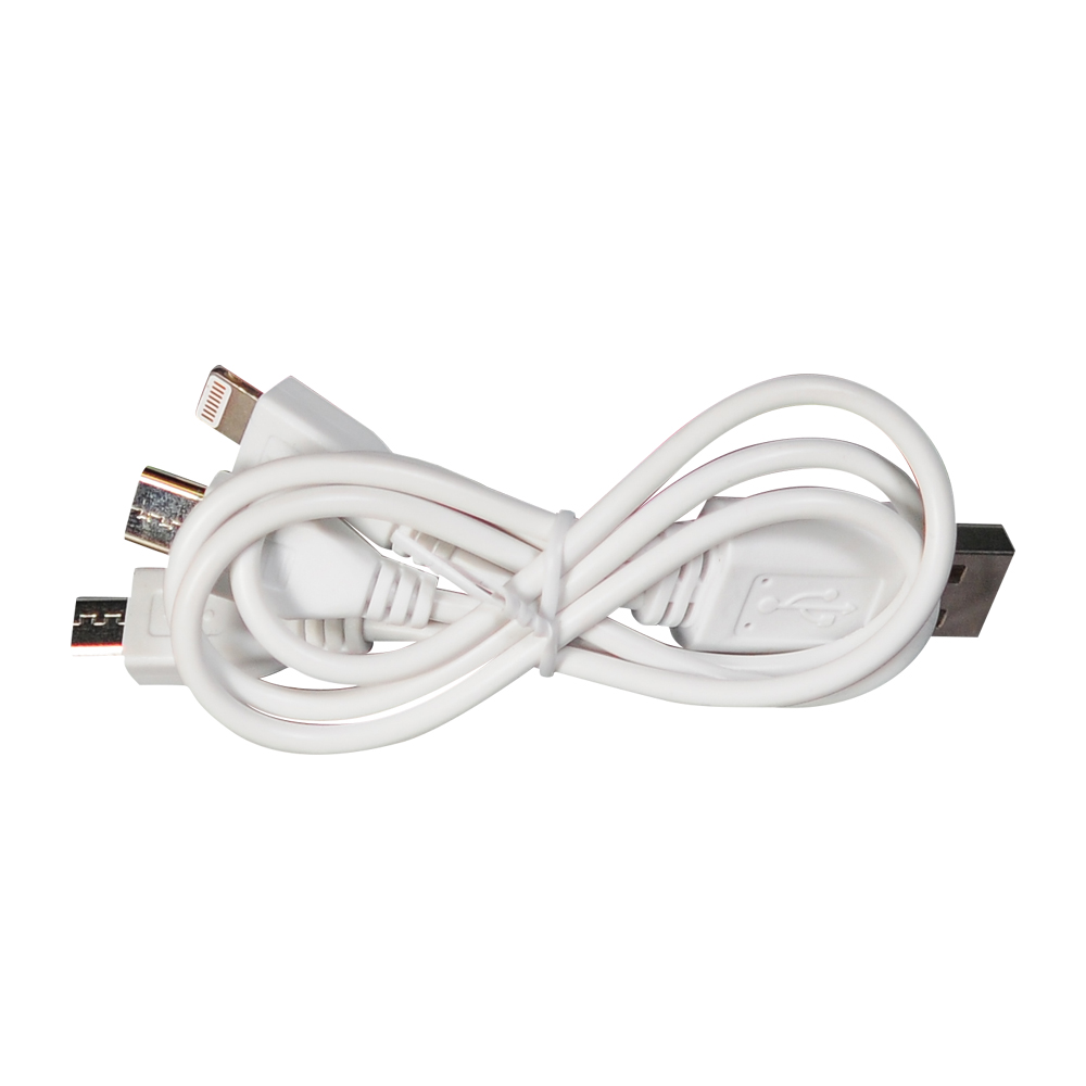 Внешний аккумулятор с подсветкой Старлайт PB (Starlight PB) 5000 mAh, белый