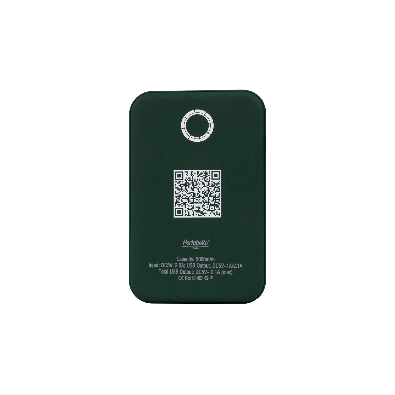 Внешний аккумулятор с подсветкой Старлайт PB (Starlight PB) 5000 mAh, зеленый