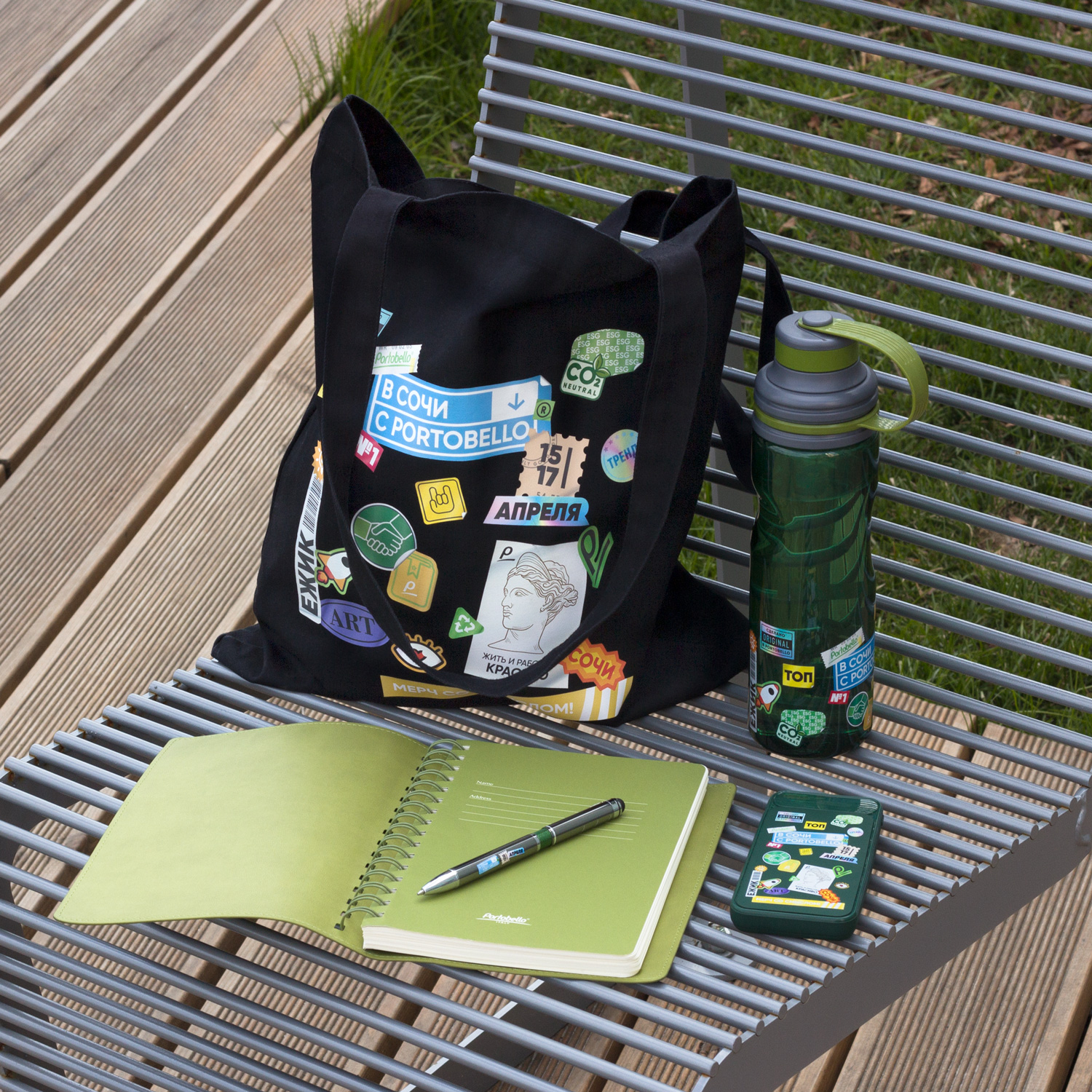 Внешний аккумулятор с подсветкой Старлайт Плюс PB (Starlight Plus PB) 10000 mAh, зеленый