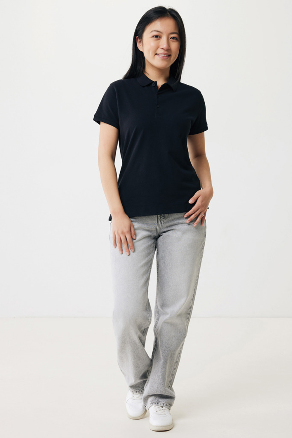 Женская рубашка поло Iqoniq Yosemite из переработанного хлопка-пике, унисекс, 220 г/м²