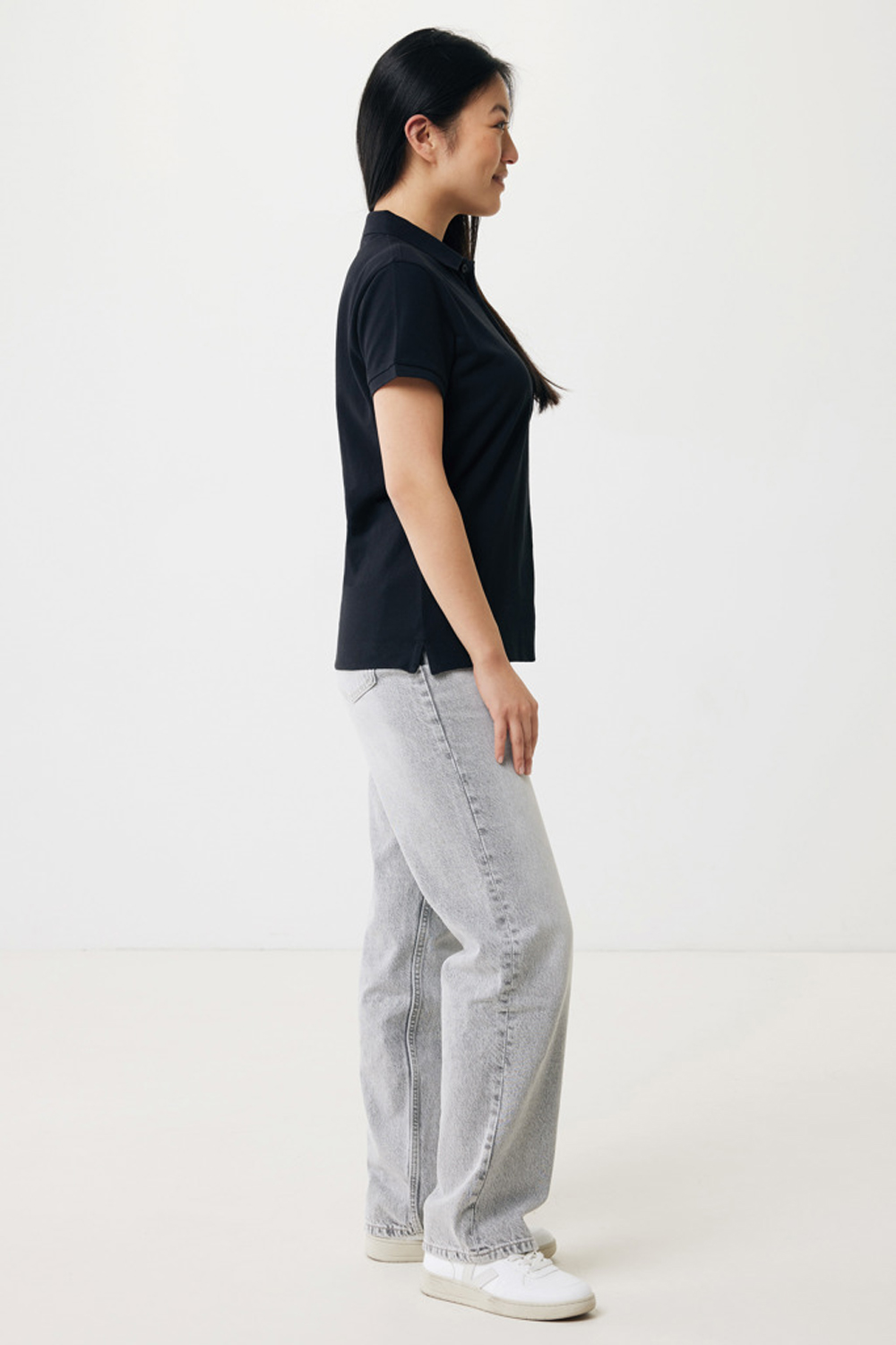 Женская рубашка поло Iqoniq Yosemite из переработанного хлопка-пике, унисекс, 220 г/м²