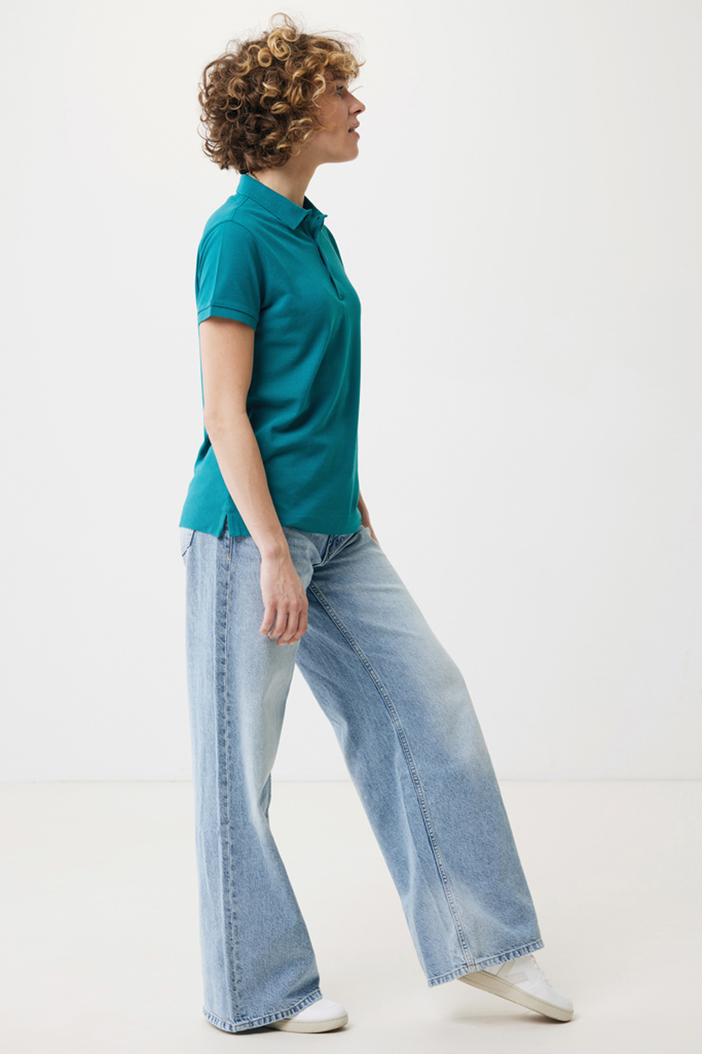 Женская рубашка поло Iqoniq Yosemite из переработанного хлопка-пике, унисекс, 220 г/м²