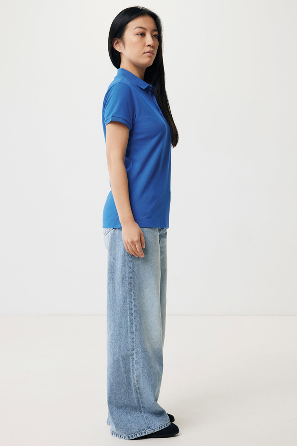 Женская рубашка поло Iqoniq Yosemite из переработанного хлопка-пике, унисекс, 220 г/м²