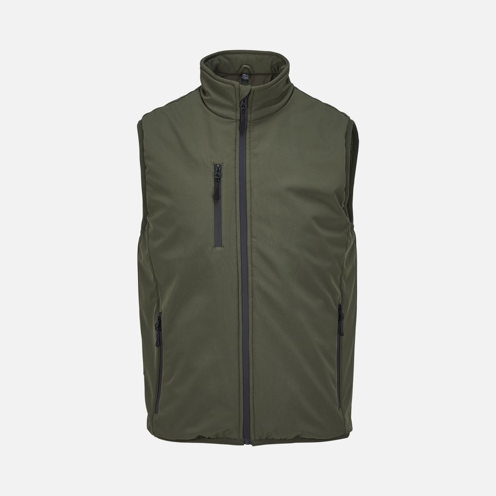 Жилет софтшелл унисекс Falcon BW, темный хаки