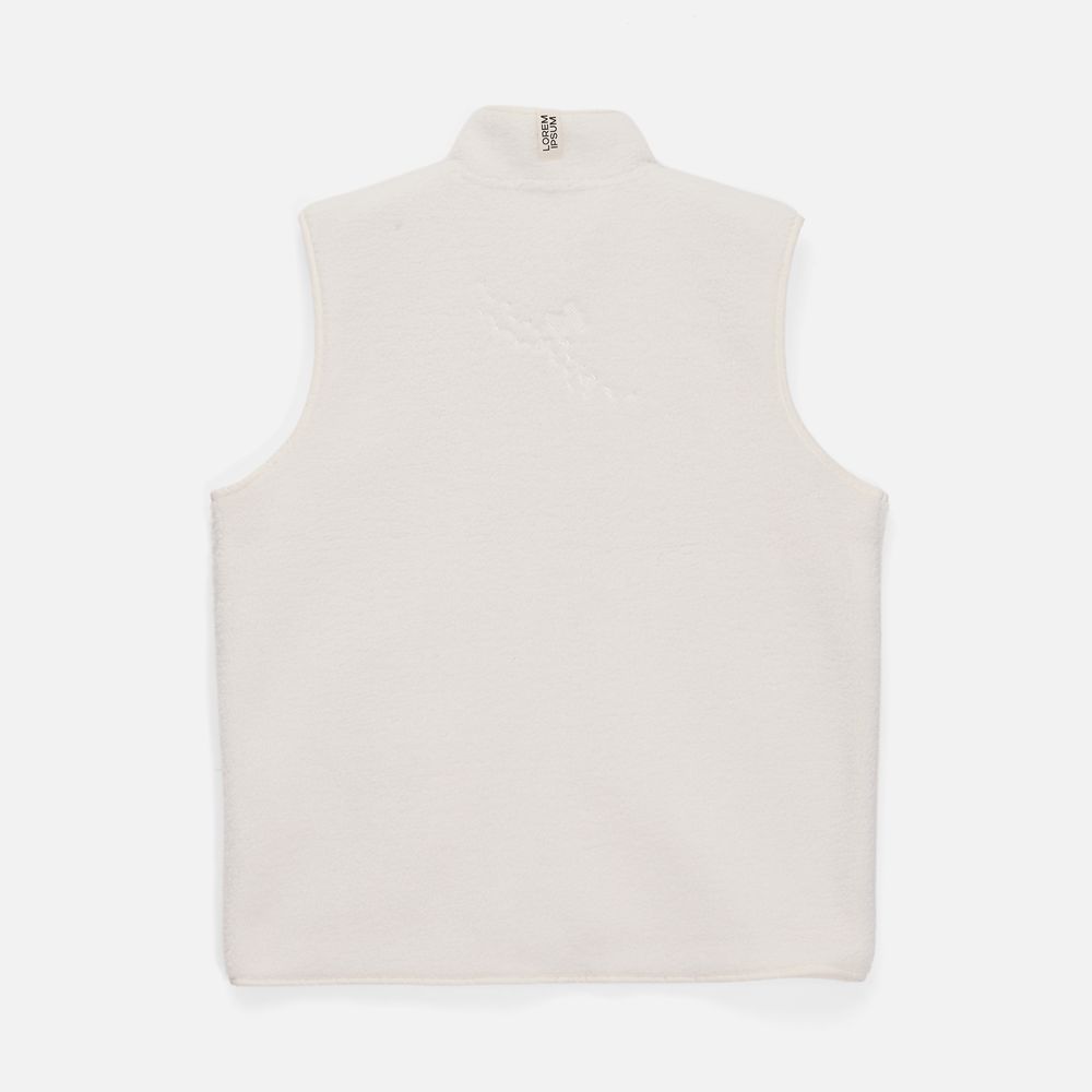 Жилет унисекс Oblako, молочно-белый
