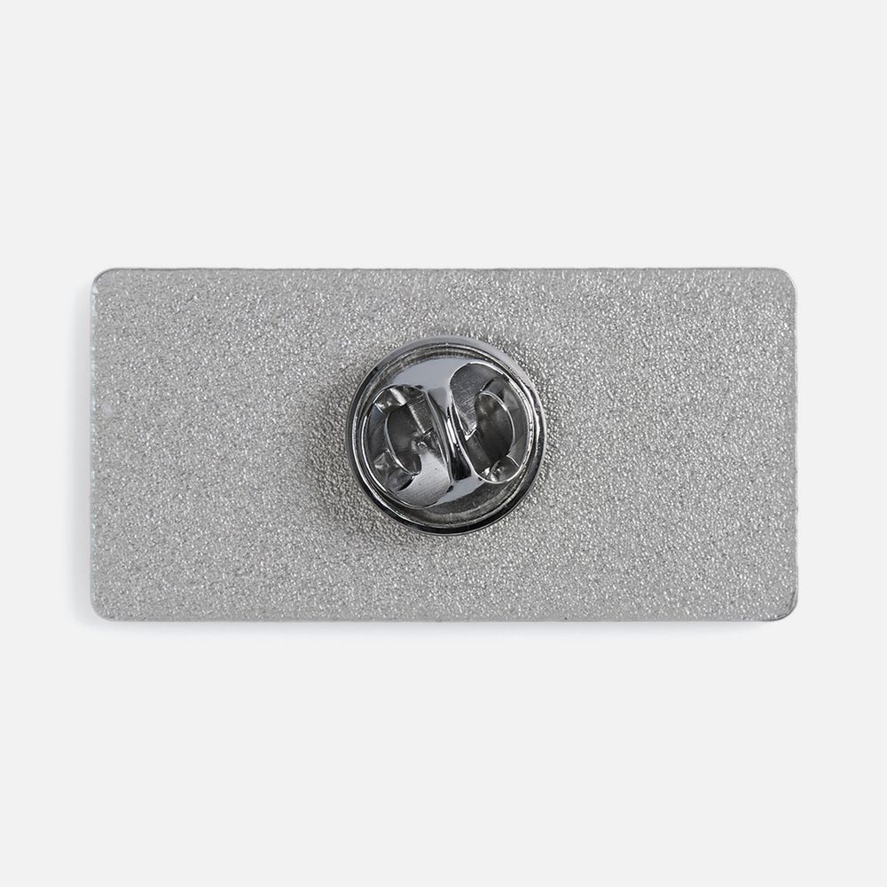 Значок Sanga Matto, серебристый глянцевый