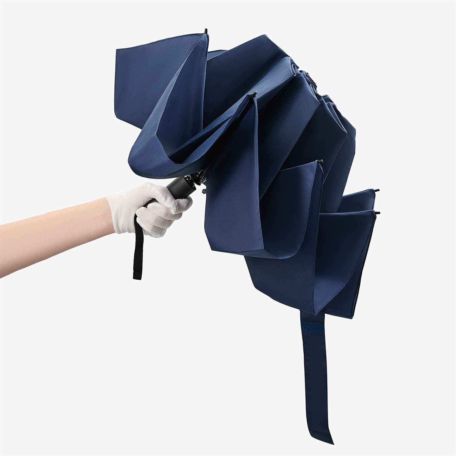 Зонт обратного сложения Олимп (Olymp), синий