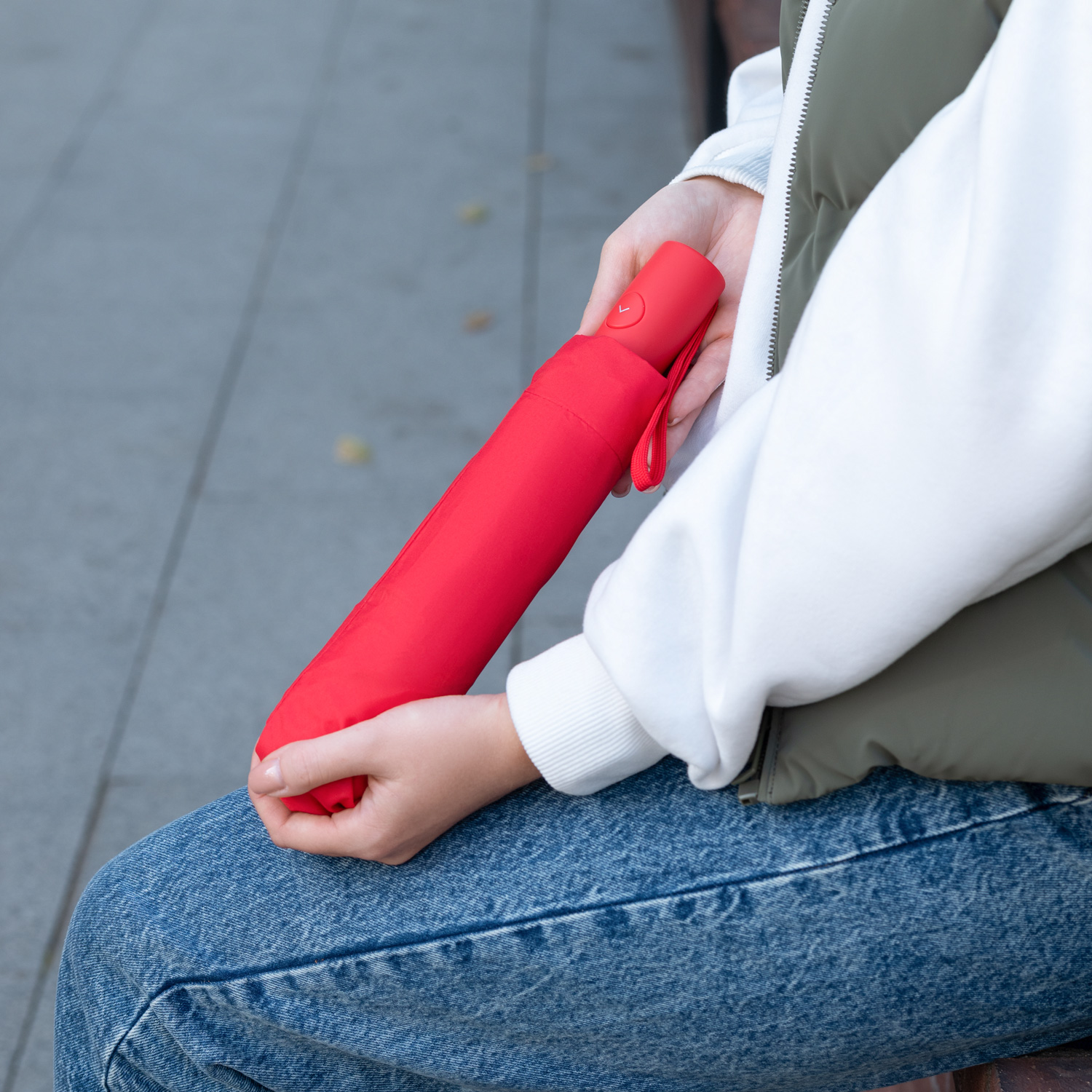 Зонт складной Атланта (Atlanta), красный