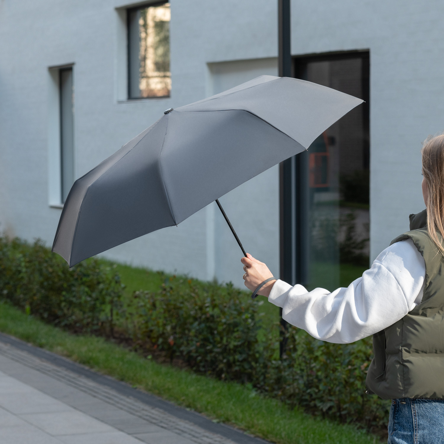 Зонт складной Атланта (Atlanta), серый