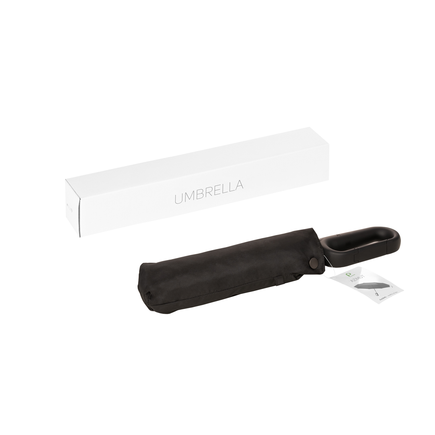 Зонт складной Азимут (Azimut), черный