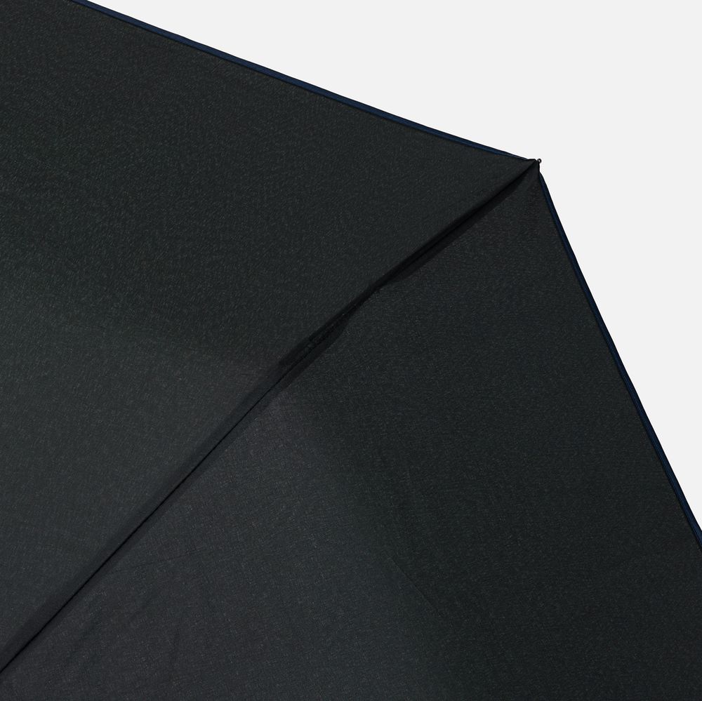 Зонт складной Edgeline, черный с синим