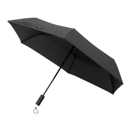 Зонт складной Филтон (Filton), черный с системой безопасности (Safety System)