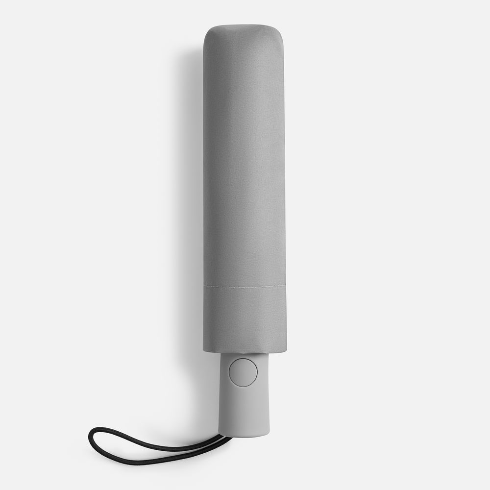 Зонт складной Hard Work с проявляющимся рисунком, серый