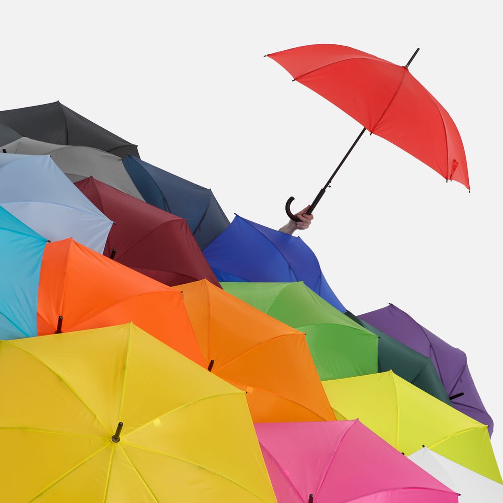 Зонт-трость Standard, ярко-розовый (фуксия)