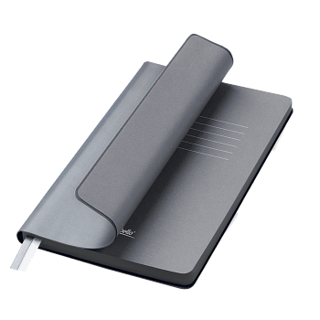 Ежедневник Мун Ривер (Moon River) недатированный, стальной (без упаковки, без стикера)